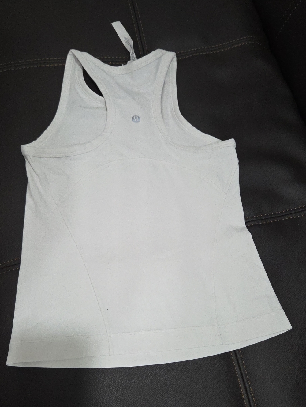 lululemon Athletica White Racerback Tank Size 4 - Picture 6 of 6